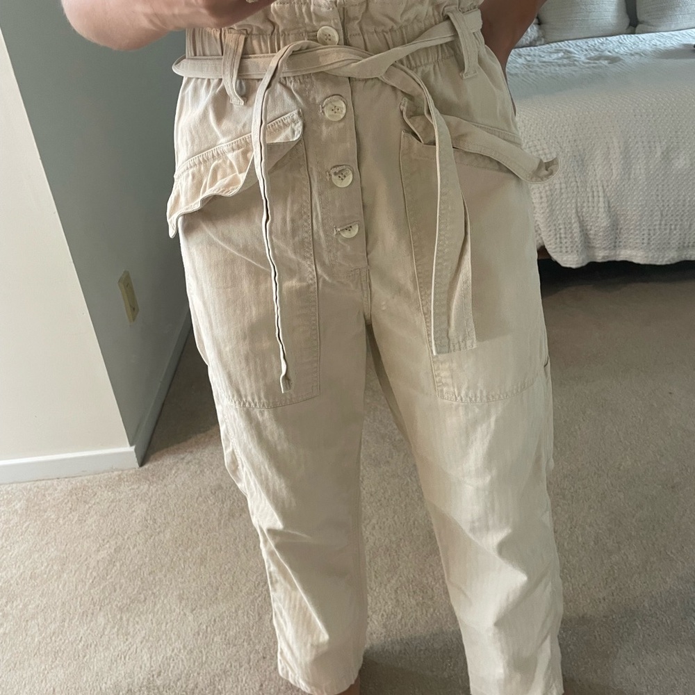 Urban Outfitters BDG Stylish Cream High-Waisted Pants